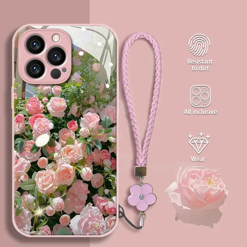 Rose Garden Fashionable Smartphone Case - Handheld Cellphone Protection for iPhone 17,16,15,14,13,12,11 & Samsung S25,S24,S23,S22,S21,A Series Devices
