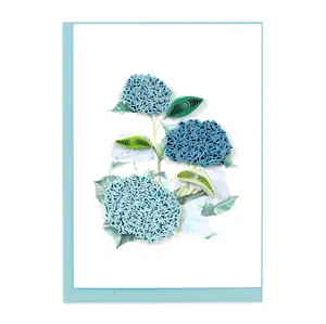 Quilled Wild Hydrangea Gift Enclosure Mini Card