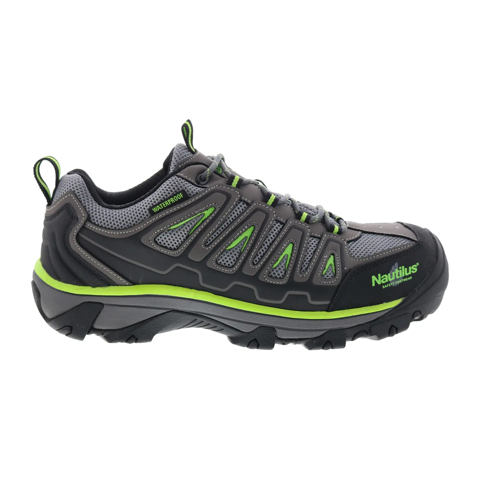 Nautilus Steel Toe Electric Hazard Waterproof Mens Gray Athletic Work Shoes