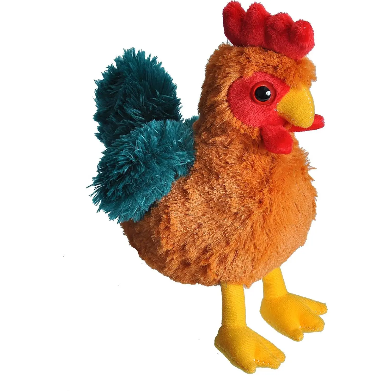 Wild Republic 7-in Hug’Ems Rooster Plush Toy - Animals & Nature Themed, Cuddly Construction, High Quality Fabrics, Kid’s Bedroom Décor, Learning Tool, Gifts for Kids