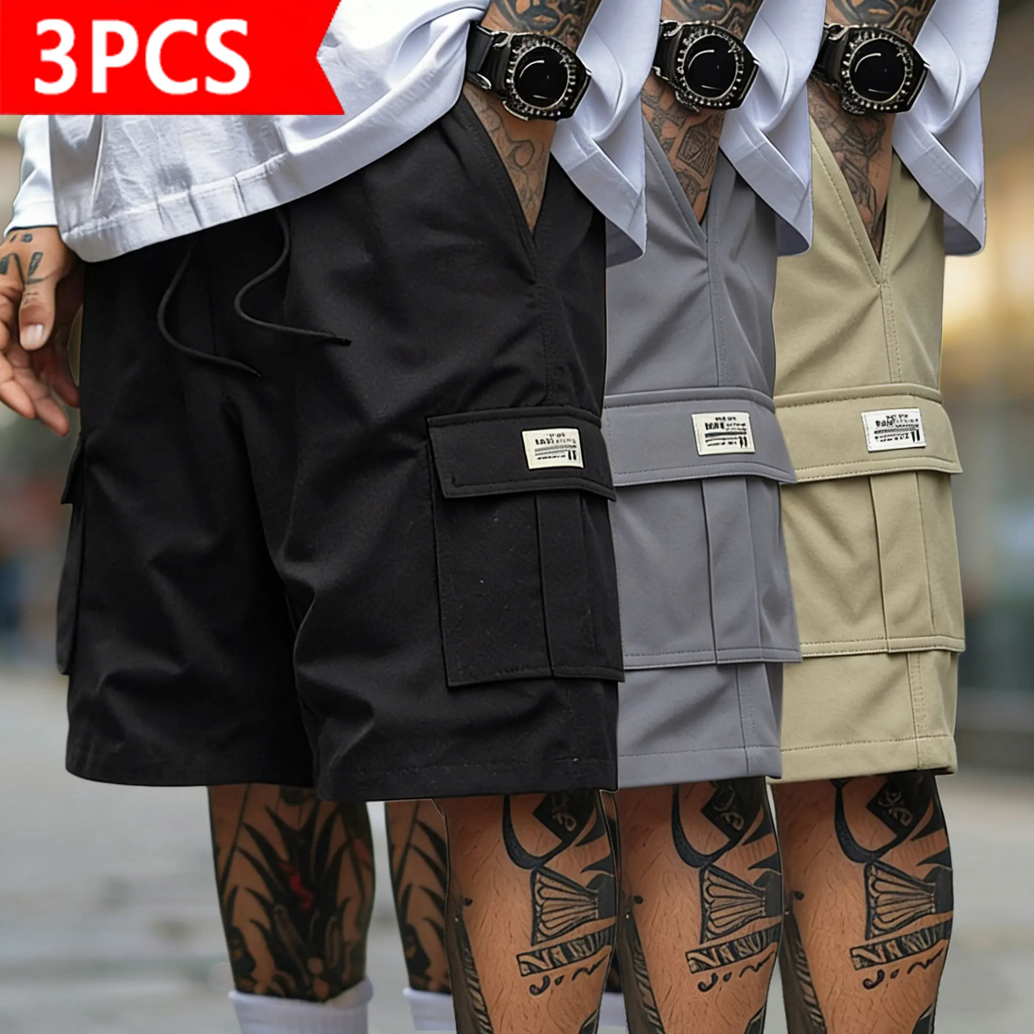 Black + Dark Gray + Brown