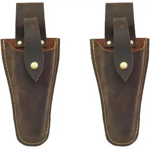 Plier Holder for Belt, Durable Leather Sheath Pouch Holder Gardening Tools Holster Belt Case for Garden Pruning Pliers Shears Scissors or Knife,Tools Gifts for Men Dad Husband Boyfriend Him