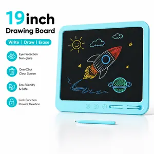 19" ADHD Friendly Visual Task Board | Large Erasable LCD Wall Blackboard for Brain Dumps & Daily Focus | Mess-Free Digital Memo Pad for Family To-Do Lists & Routine Management