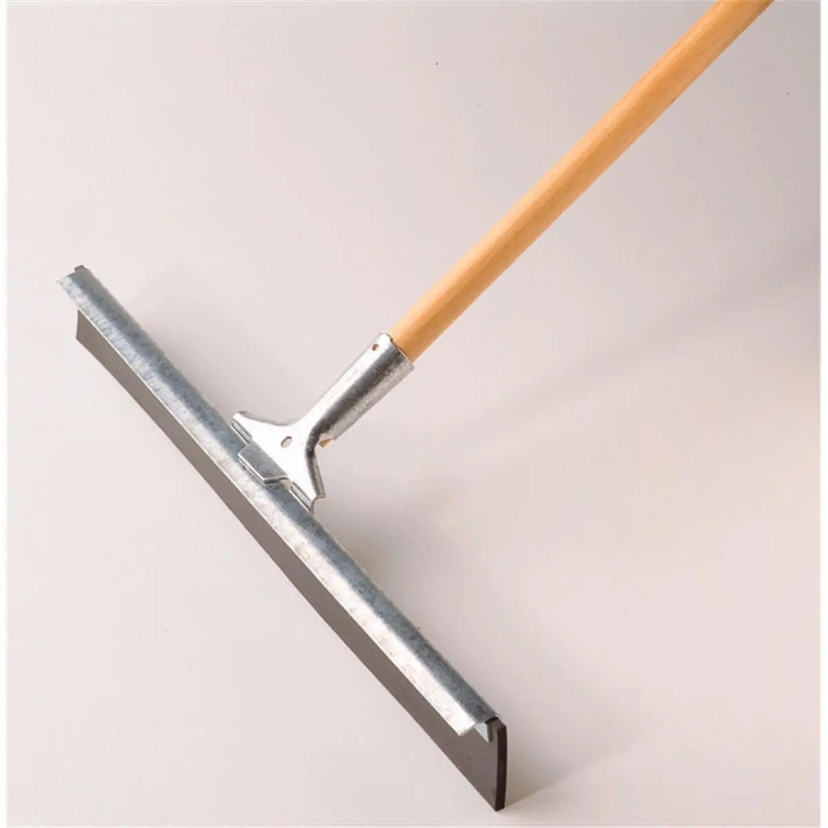 212 MAIN 24in Industrial Metal Floor Squeegee - Galvanized Steel Frame Household Cleaning Tool, Multifunctional Durable Straight Neoprene Blade, Removable Washable Replaceable Blade, Scraper Edge for Service Station Debris Removal, Stands Up to Chemicals