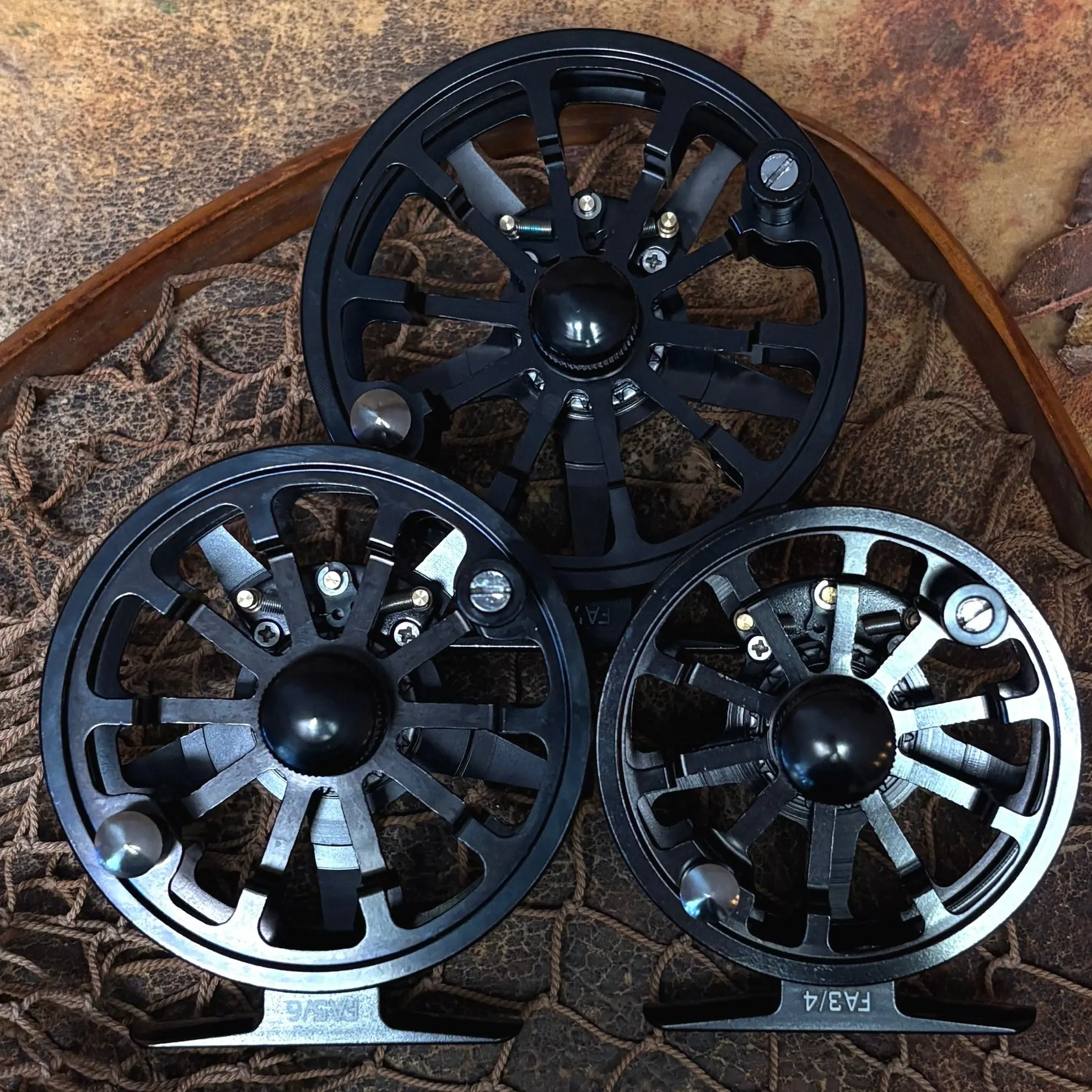 CNC Machined Aluminum Fly Reel with Modern, Clean Lines for Trout Angling - Sealed Bearing or Click Pawl Drag - 3/4, 5/6, 7/8 Weight, Fly Fishing, Multi-Size