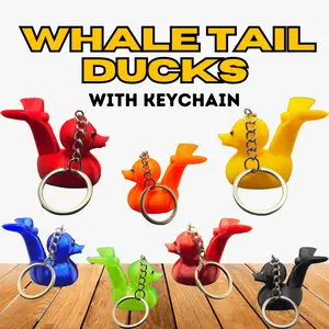 Duck Keychain with Cruise Ship Tail for Car Accessory