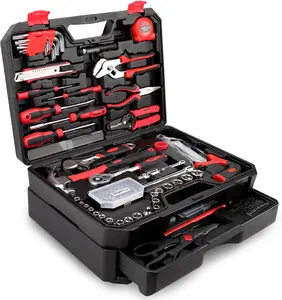 KingTool 325 Piece Home Repair Tool Kit, General Home/Auto Repair Tool Set, Toolbox Storage Case with Drawer, General Household Tool Kit - Perfect for Homeowner, Diyer, Handyman，Fathers Day Gift