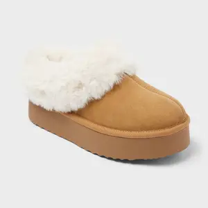 Women's Tacoma Platform Clog Slippers - Wild Fable Brown 9