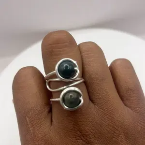 Moss agate adjustable ring Moss agate adjustable ring