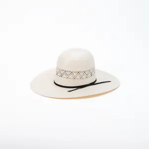 RODEO KING Ivory Coast 25X Open Crown 5" Brim Straw Cowboy Hat