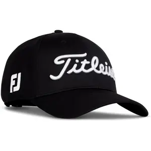 Titleist Mens Tour Performance Golf Hat Black/White