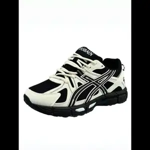 Men's Colorblock Fashion Sneakers, Casual Street Style Running Shoes, Shock Absorption, Lightweight Comfort, All Seasons Wear