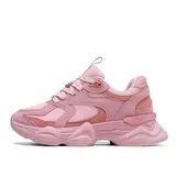 Colorblock Lace Up Sporty Running Shoes for Women, Workout Sneakers, Women's Athletic Lightweight Sports Footwear, Casual Trainers for Girlfriend, Lady Hiking Sneakers, Gym Shoes, Breathable Running Shoes