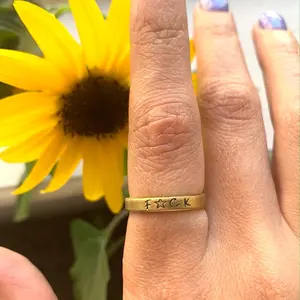 Mini F*CK Stamp Ring