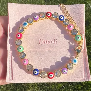 Good  vibes  evil eye bracelet 8 Mm