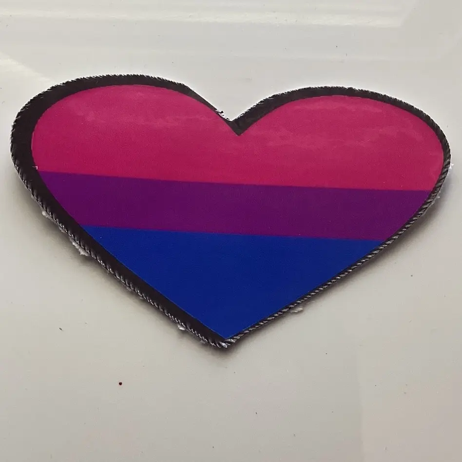 Bisexual, pride awareness sticker LGBTQIA small