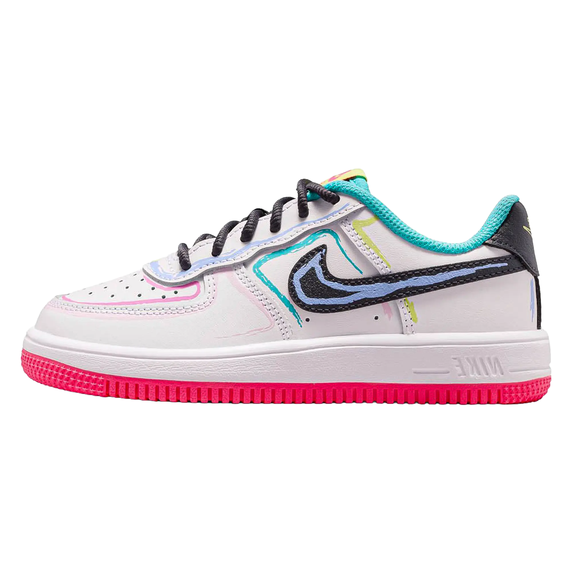 Force 1 Low PS "White Hyper Pink Dusty Cactus" IR1821 100