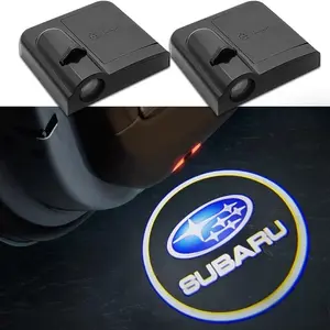 2/4Pcs Car Door Welcome Light Led HD Projector Lamp Courtesy Lights Car Lighting Accessories For Subaru STI Forester Outback Impreza Legacy WRX Accessories