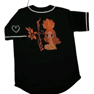 Trendy Threats Tropicoqueta Jersey KG black color beisbol tee