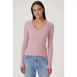 Goldie Tees Valerie Top in Rose