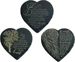 Memorial Garden Stones, Personalized Decorative Garden Stones