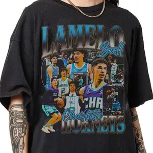 [Sale Up To 50%] Retro 90s Vintage LaMelo Ball Bootleg T-Shirt, LaMelo Ball Graphic Retro Tee, LaMelo Ball Gifts For Women and Man Unisex T-Shirt, Graphic Streetwear T-shirt