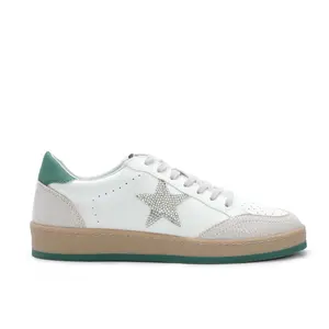 Mi.iM AVERY Casual Sneaker with Star Design, Lace-Up Closure, and Rubber Sole for Walking and Training Shoe Footwear Trainer