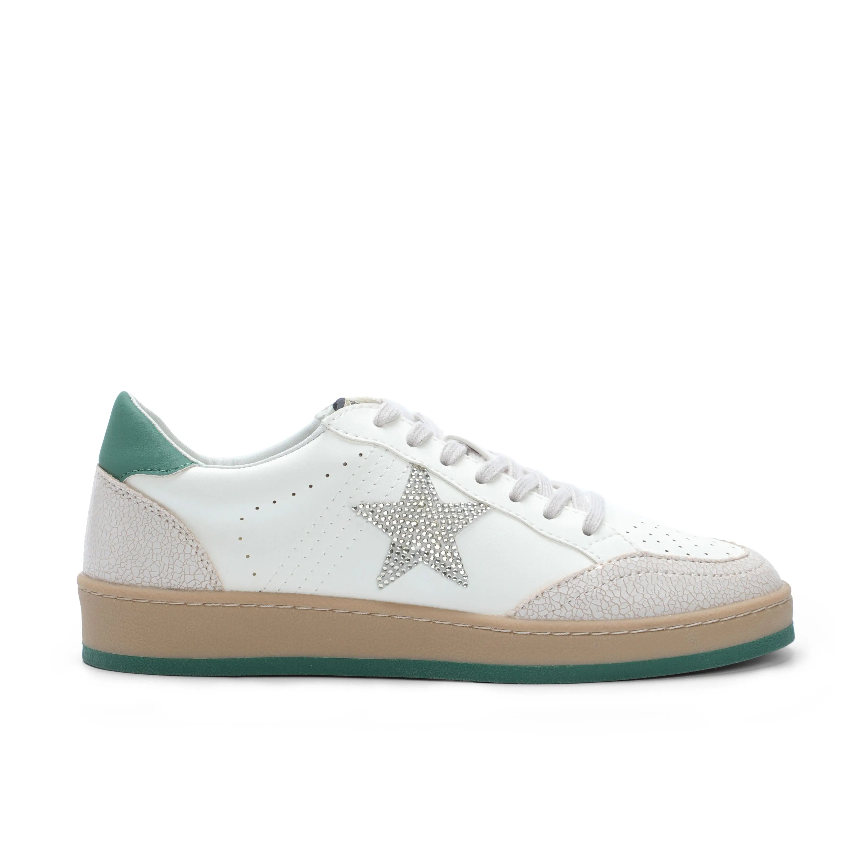 Mi.iM AVERY Casual Sneaker with Star Design, Lace-Up Closure, and Rubber Sole for Walking and Training Shoe Footwear Trainer
