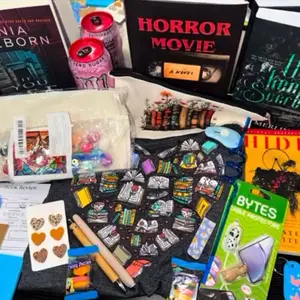 Premier Blind Date Book Box - Assorted Reading Materials Including Books, Annotation Supplies, Bookish Goodies, and More - Mystery Items Handmade Gifts & Diy Kits