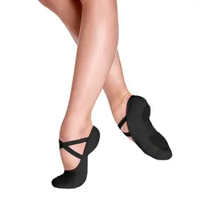 SoDanca SD16 Adult Bliss Canvas Ballet Shoe - Black