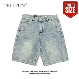 Men’s Baggy Denim Shorts Loose Fit Raw Wash Summer Casual Jeans Shorts Streetwear Everyday Outfit bottom unisex