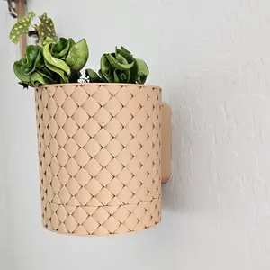 Wall Planter with Hidden Drip Tray - Unique Planter with Drainage - Hanging Wall Planter planter pot