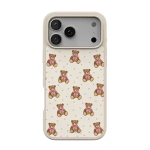 Casely iPhone 17 Pro Max Case | Cuddle Up | Teddy Bear | Align Soft-Touch Flexible Bumper Case | Compatible with MagSafe