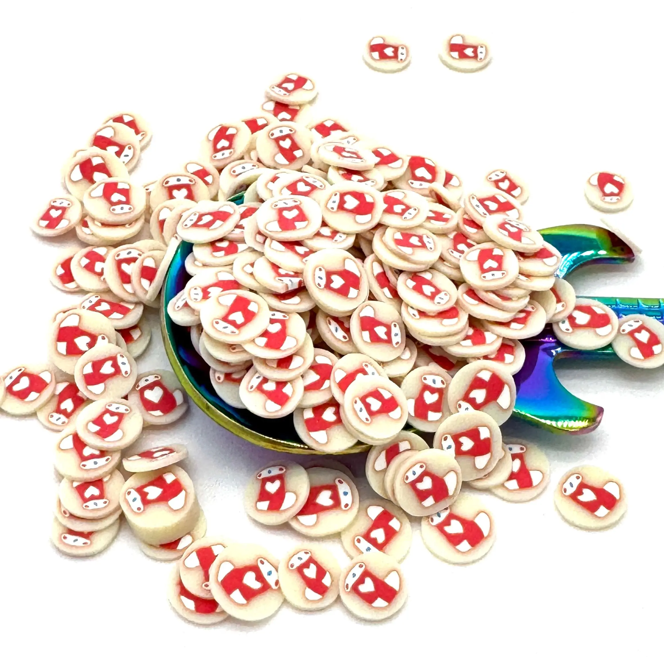 Holiday Stocking Polymer Clay Pieces Holiday Stocking Polymer Clay Pieces