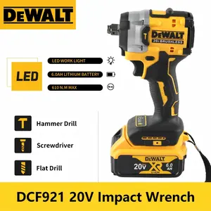 DEWALT  20V Cordless Impact Wrench for Auto Repair & Construction, 1/2" Brushless High Torque Tool, Up to 900Nm Power