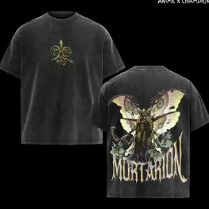 Warhammer 40K Primarch MORTARION Death Guard Washed Graphic Tee Vintage Tshirt gifts men shirt Cotton Fabric Soft Top Menswear streetwear Y