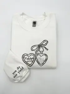 Embroidered Fireheart Sweatshirt, Inspired Throne Of Glass Sweatshirt, To Whatever End, Aelin Galathynius Shirt Fit Hoodie