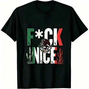 Grunge Mexico Flag Colors Attitude Statement T-Shirt Anti-People Pleaser Mexico Retro Attitude Tee
