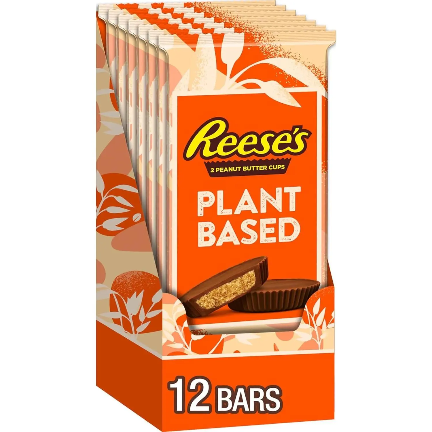 REESE'S Plant Based Oat Chocolate Confection Peanut Butter Cups, 12 ct | 12 Count, Candy Packs