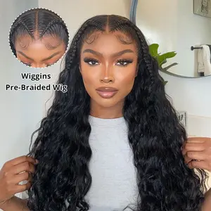 [Summer Sale] Wiggins Hair Pre Braided Glueless Loose Deep Wave Wig 13x6 Lace Frontal Wigs Human Hair Pre Everything Pre Stylist Wig Ear To Ear Natural Hairline Ready To Go Wig #weeklydeals #DealsForYouDays