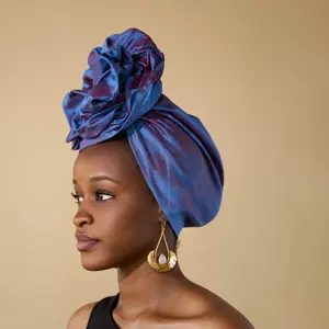 Violet Silk Headwrap
