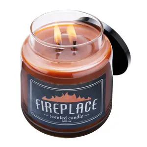 Fireplace Scented Jar Candle Fireplace Scented Jar Candle