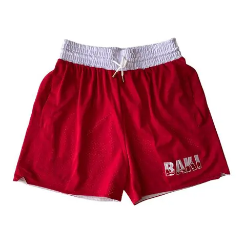 Men's Baki Anime Character Print Activewear Shorts, Knee-Length Workout Sport Shorts with Pockets for Basketball, Summer Athletic Bottoms, Activewear Men's Shorts, Anime Character Print Men's Shorts