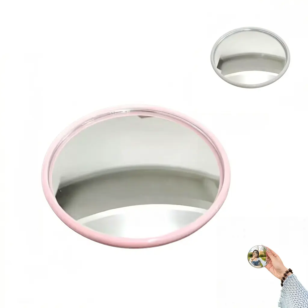 Handheld Selfie Convex Mirror - Travel Photography Viewfinder for Solo Travelers, Aesthetic Reflection Lens for Creative Content, Portable Mirror for Landscapes & Group Photos