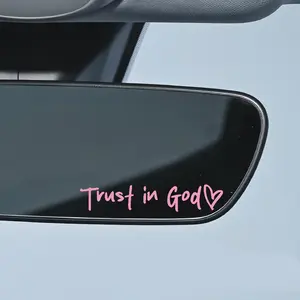 Mirror Sticker Decoration - Letter & Heart Pattern Car Stickers (2-Piece Set), Waterproof & Sun-Resistant, Self-Adhesive, Suitable for Side Windows, Rearview Mirrors & Car Doors, Personalized Decorative Car Decals, Exterior Car Decoration Accessories