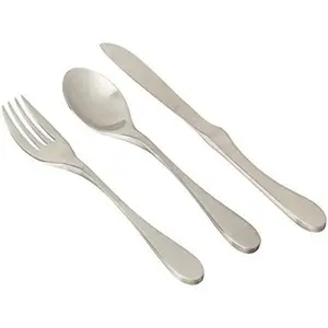 New Knork Stainless Steel Flatware Starter, 12 Piece Set (Matte)