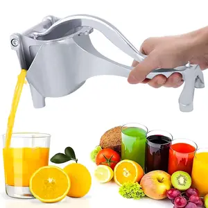 Heavy-Duty Aluminum Manual Juicer Squeezer, Ergonomic Grip Rust-Resistant Press – Seed-Free Juice Extractor for Pomegranates, Citrus & More