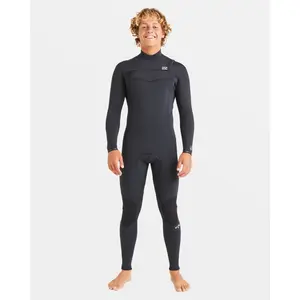 3/2mm Absolute Natural Upcycler GBS Chest Zip Wetsuit - Black