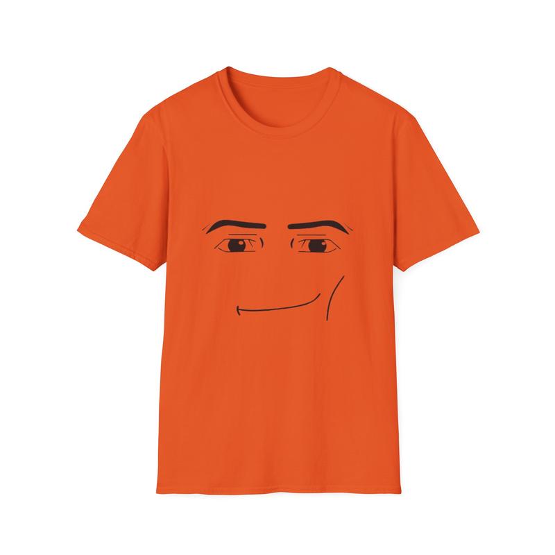 Roblox Rizz Face Unisex Softstyle T-Shirt - Funny Gaming Meme Brainrot Tee, Free Shipping, Gift for Gamers, Gamer Shirt, Trendy Graphic Tee,