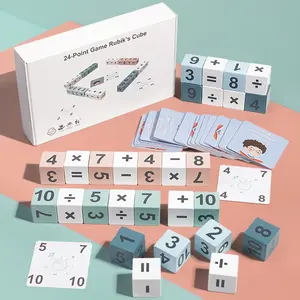 Quick Math Game 24 Point Digital Blocks, Mathematical Addition Subtraction Multiplication Division, Brain Training Toy